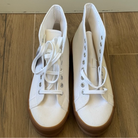 NWT SUPERGA 2341 Alpina White Gum High Top Sneakers - Picture 6 of 8
